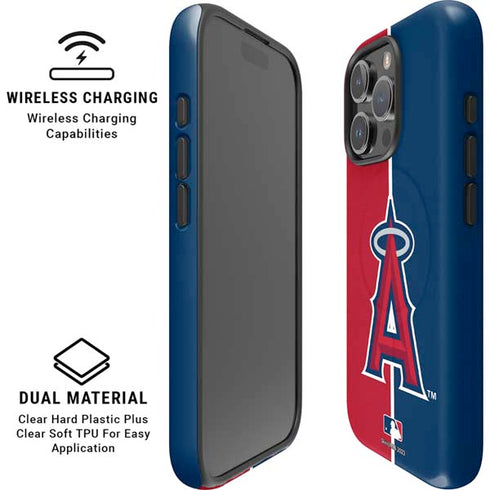 MLB Los Angeles Angels Split iPhone 16 Pro Magsafe Impact Case
